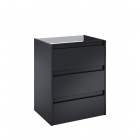 Roca Alpine szafka podumywalkowa 60 cm czarny mat A857866532