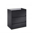 Roca Alpine szafka podumywalkowa 70 cm czarny mat A857867532