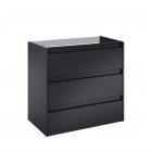 Roca Alpine szafka podumywalkowa 80 cm czarny mat A857868532