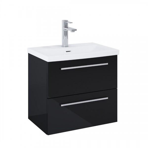 Roca Kwadro szafka podumywalkowa 60 cm czarny połysk A857969351