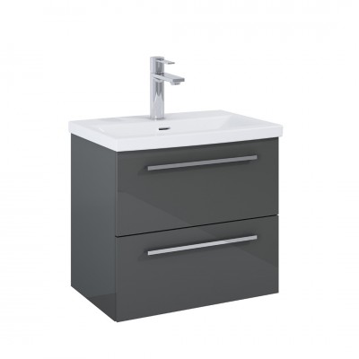 Roca Kwadro szafka podumywalkowa 60 cm antracyt połysk A857969153