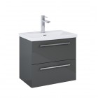 Roca Kwadro szafka podumywalkowa 60 cm antracyt połysk A857969153