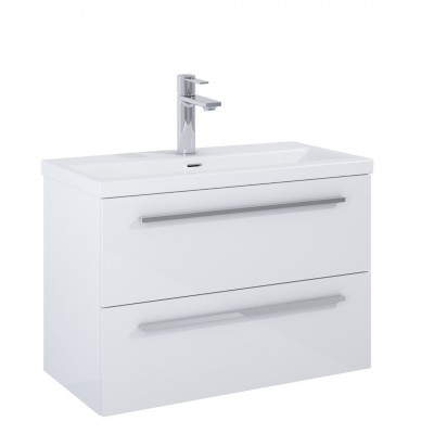 Roca Kwadro szafka podumywalkowa 80 cm biały połysk A857970806