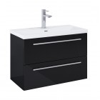 Roca Kwadro szafka podumywalkowa 80 cm czarny połysk A857970351