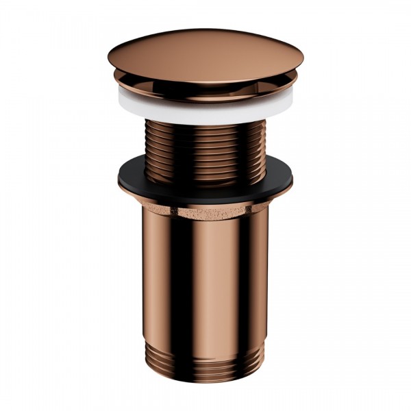 Omnires korek do umywalki klik klak okrągły bez przelewu miedź połysk A716CP