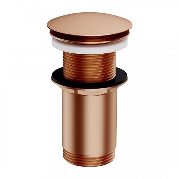 Omnires korek do umywalki klik klak okrągły bez przelewu miedź szczotkowana A716CPB