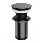 Omnires korek do umywalki z przelewem klik klak okrągły antracyt A706AT