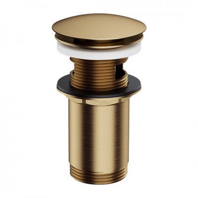 Omnires korek do umywalki z przelewem klik klak okrągły brąz antyczny A706BR