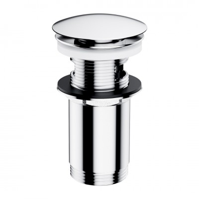Omnires korek do umywalki z przelewem klik klak okrągły chrom A706CR