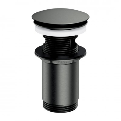 Omnires korek do umywalki z przelewem klik klak okrągły grafit A706GR