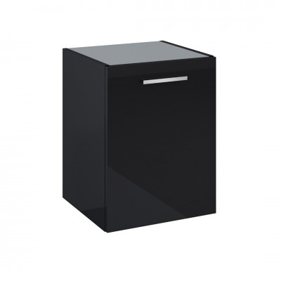 Roca Kwadro komoda 40 cm wisząca boczna czarny połysk A857974351
