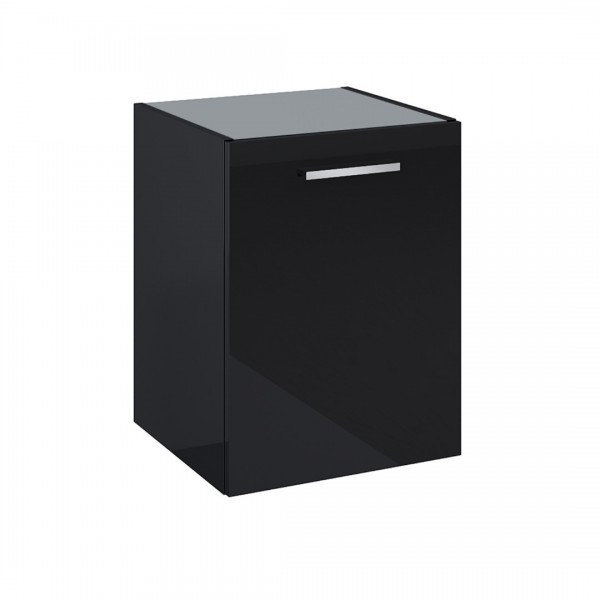Roca Kwadro komoda 40 cm wisząca boczna czarny połysk A857974351