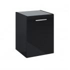 Roca Kwadro komoda 40 cm wisząca boczna czarny połysk A857974351