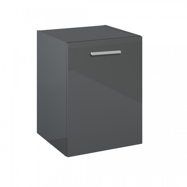 Roca Kwadro komoda 40 cm wisząca boczna antracyt połysk A857974153