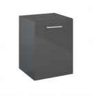 Roca Kwadro komoda 40 cm wisząca boczna antracyt połysk A857974153
