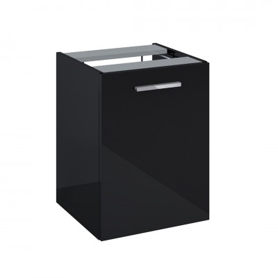 Roca Kwadro komoda 40 cm wisząca boczna z koszem cargo czarny połysk A857973351