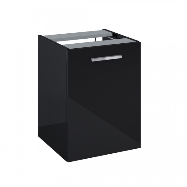 Roca Kwadro komoda 40 cm wisząca boczna z koszem cargo czarny połysk A857973351