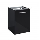 Roca Kwadro komoda 40 cm wisząca boczna z koszem cargo czarny połysk A857973351