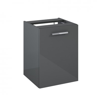 Roca Kwadro komoda 40 cm z koszem cargo wisząca boczna antracyt połysk A857973153