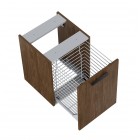 Roca Kwadro komoda 40 cm z koszem cargo wisząca boczna orzech Lincoln A857973540