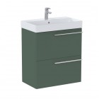 Roca Ella szafka podumywalkowa 60 cm wisząca zielony mat A857778534