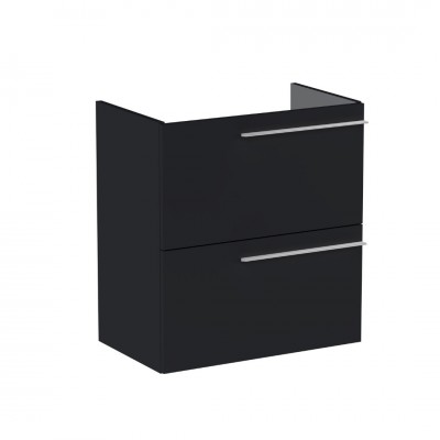 Roca Ella szafka podumywalkowa 60 cm wisząca czarny mat A857778532