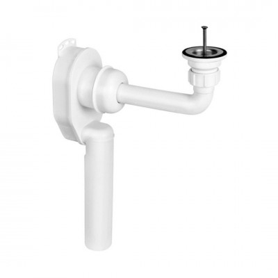 McAlpine syfon umywalkowy podtynkowy biały SUP-WH