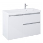 Roca Gap Pro szafka podumywalkowa 100 cm prawa biały połysk A857905806