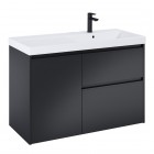 Roca Gap Pro szafka podumywalkowa 100 cm prawa czarny mat A857905532