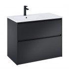 Roca Gap Pro szafka podumywalkowa 80 cm lewa czarny mat A857899532