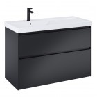 Roca Gap Pro szafka podumywalkowa 100 cm lewa czarny mat A857902532