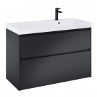 Roca Gap Pro szafka podumywalkowa 100 cm prawa czarny mat A857903532