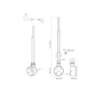 Oltens Varmare grzałka elektryczna 600 W czarna 55900300