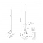 Oltens Varmare grzałka elektryczna 600 W z maskownicą biała 55910000