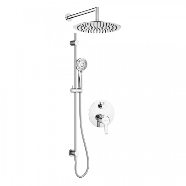 Deante Arnika zestaw prysznicowy podtynkowy deszczownica 25 cm chrom NAC_06QP