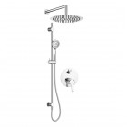 Deante Arnika zestaw prysznicowy podtynkowy deszczownica 25 cm chrom NAC_06QP