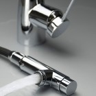 Deante Eridan bateria kuchenna z wyciąganą wylewką z podłączeniem do filtra wody chrom BRE_075M