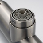 Deante Eridan bateria kuchenna z wyciąganą wylewką z podłączeniem do filtra wody titanium BRE_D75M