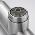 Deante Eridan bateria kuchenna z wyciąganą wylewką z podłączeniem do filtra wody stal szczotkowana BRE_F75M