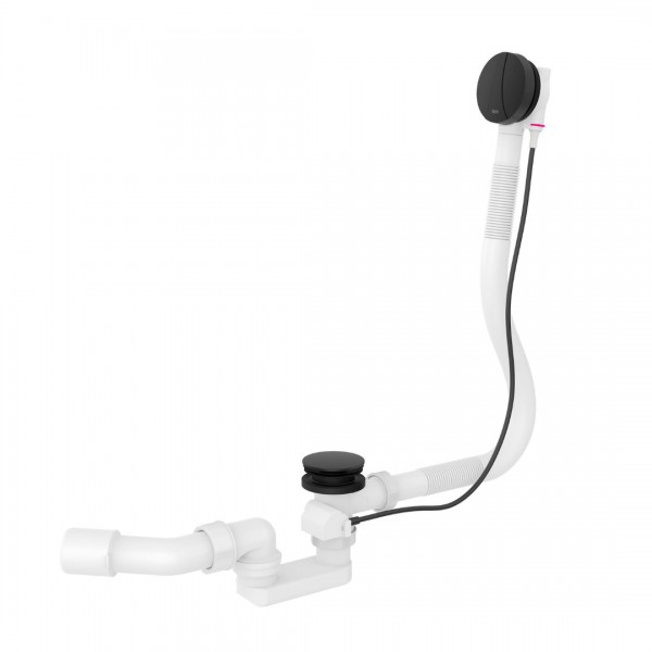 Roca przelew wannowy z syfonem czarny mat A5064046NB