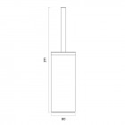 Oltens Gulfoss szczotka do WC stojąca chrom 82001100