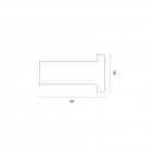 Oltens Vernal haczyk na ręcznik chrom 80004100