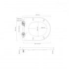 Oltens Jog Kort deska sedesowa wolnoopadająca biała 45115000