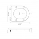 Oltens Jog Kort Ovan Slim deska sedesowa wolnoopadająca biała 45114000
