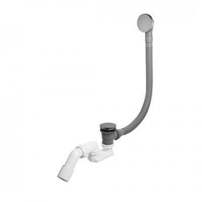 Oltens Fusa przelew wannowy klik-klak grafit 03002400