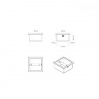 Oltens Grotta uchwyt na papier toaletowy wnękowy stal nierdzewna 81112100