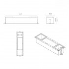 Oltens Grotta półka wnękowa z uchwytem na papier toaletowy 74 cm 81113100