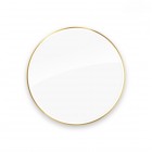 Oltens Nordlis lustro 100 cm okrągłe z oświetleniem LED złoty połysk 64102800