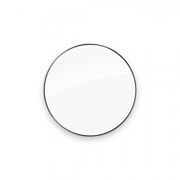 Oltens Nordlis lustro 80 cm okrągłe z oświetleniem LED czarny mat 64101300