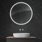 Oltens Nordlis lustro 80 cm okrągłe z oświetleniem LED 64101000